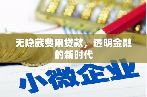 鼓楼无隐藏费用贷款，透明金融的新时代