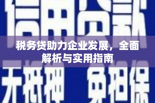 鼓楼税务贷助力企业发展，全面解析与实用指南