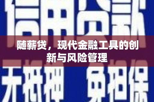 鼓楼随薪贷，现代金融工具的创新与风险管理