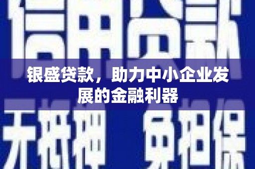鼓楼银盛贷款，助力中小企业发展的金融利器