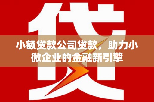 鼓楼小额贷款公司贷款，助力小微企业的金融新引擎