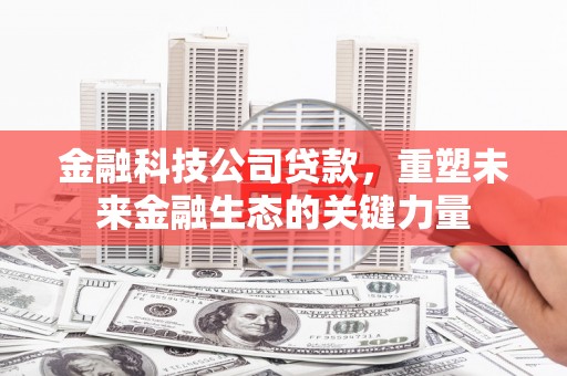 鼓楼金融科技公司贷款，重塑未来金融生态的关键力量