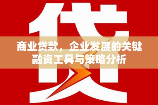 鼓楼商业贷款，企业发展的关键融资工具与策略分析