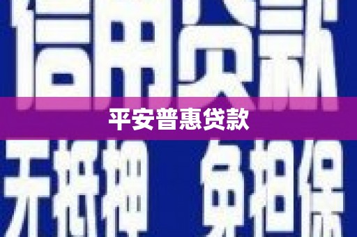 鼓楼平安普惠贷款