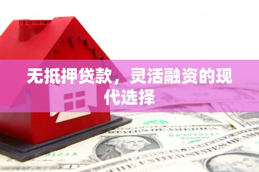 鼓楼无抵押贷款，灵活融资的现代选择