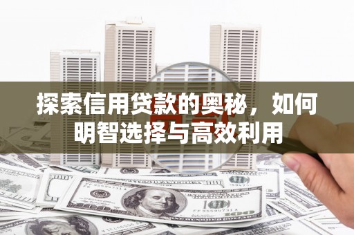 鼓楼探索信用贷款的奥秘，如何明智选择与高效利用