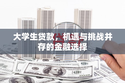 鼓楼大学生贷款，机遇与挑战并存的金融选择