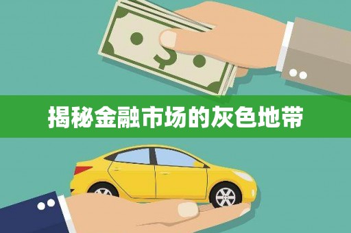 鼓楼揭秘金融市场的灰色地带